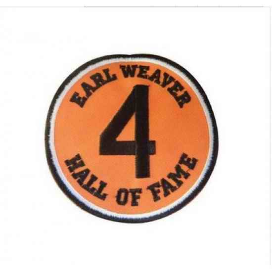 Stitched Baltimore Orioles Earl Weaver Hall Of Fame Jersey Patch